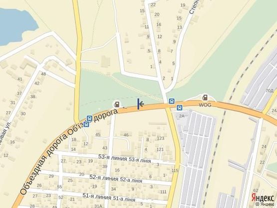 Схема рекламной плоскости по адресу Объездная дорога, (50м от ул.Заболотного) 3+800 А (справа)