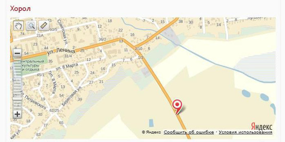 Схема рекламной плоскости по адресу ул.И.Хмары/ул.Пески