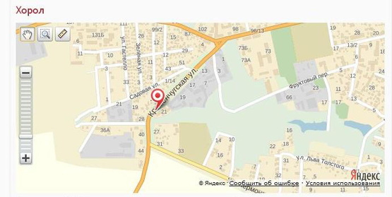 Схема рекламной плоскости по адресу вул. Кременчуцька, 21