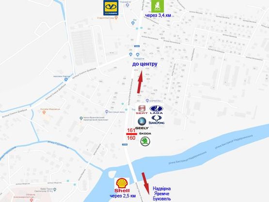 Схема рекламної площини за адресою Коновальця