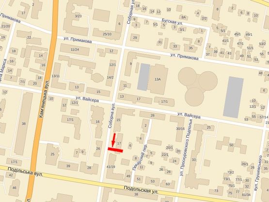 Схема рекламной плоскости по адресу Соборная ул., возле разрешительного центра, центр.прод.рынок