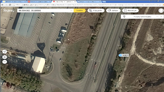 Схема рекламної площини за адресою пр-т Слобожанський, навпроти повороту до ТЦ "Метро", світлофор