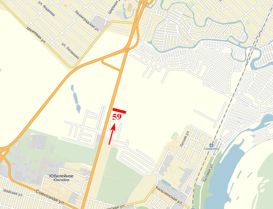 Схема рекламной плоскости по адресу пр-т Слобожанський - ТЦ "Метро", до Епіцентру, смт Слобожанське