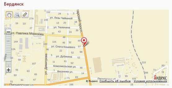 Схема рекламной плоскости по адресу пр. Пролетарский/ул.Чайкина