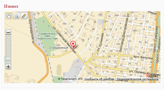 Схема рекламной плоскости по адресу ул. Станционный Поселок/ул.Сов. Милиции