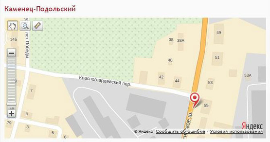 Схема рекламной плоскости по адресу Нигинское шоссе, 55 (костел)