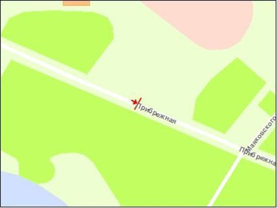 Схема рекламной плоскости по адресу Набережна магістраль - каскад, вхід на стадіон, напрямок руху до вокзалу