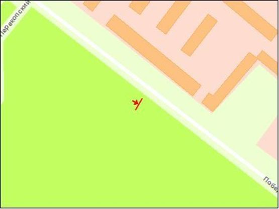 Схема рекламной плоскости по адресу вул.Перемоги - Вознесенівський ринок, АЗС "ТНК", ст.А