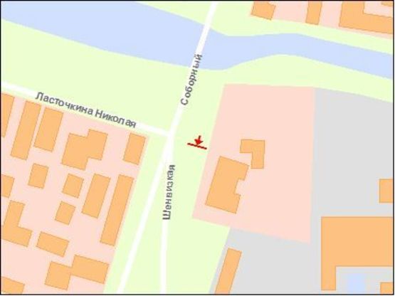 Схема рекламной плоскости по адресу пр.Соборний,20 -автовокзал, ст.Б