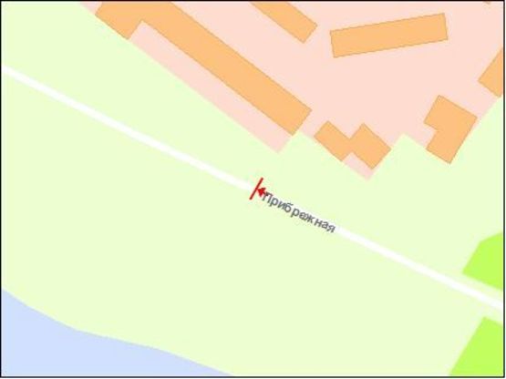 Схема рекламної площини за адресою Набережна магістраль - вул.Ніжнедніпровська, кафе "Сонечко", напрямок руху до порту