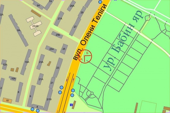 Схема рекламної площини за адресою Елены Телиги,  (м) "Дорогожичи"