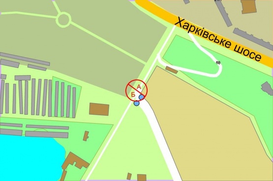 Схема рекламной плоскости по адресу Здолбуновская / Ревуцкого ( по ходу к Днепровской набережной )