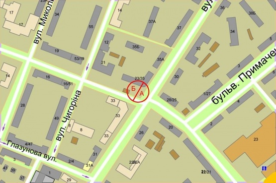 Схема рекламной плоскости по адресу Ивана Кудри / П.Лумумбы