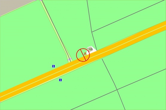 Схема рекламной плоскости по адресу просп. Броварський (04-0272-01)