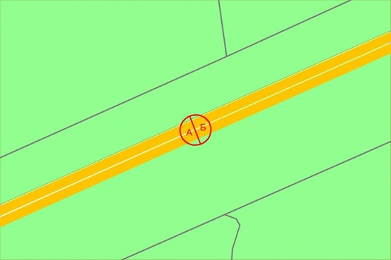Схема рекламної площини за адресою просп. Броварський на розподілювачі (04-0248-01)