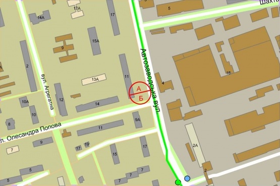 Схема рекламної площини за адресою Автозаводская, 11