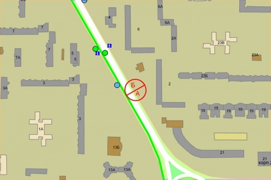 Схема рекламної площини за адресою Зои Гайдай, 2