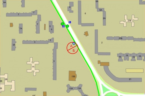 Схема рекламной плоскости по адресу Зои Гайдай, 3