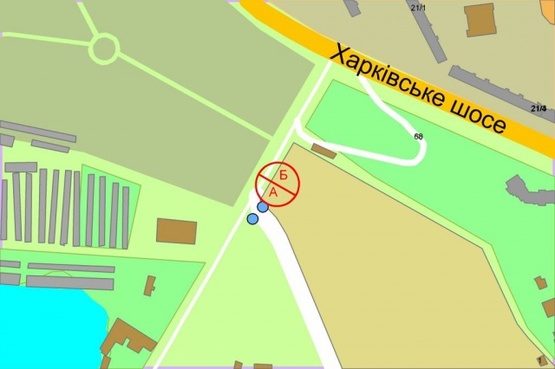 Схема рекламной плоскости по адресу Ревуцкого/Здолбуновская