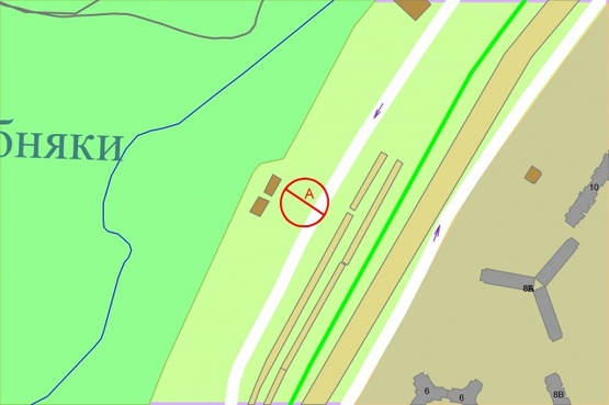 Схема рекламной плоскости по адресу Оноре де Бальзака, 8 навпроти , рух в напрямку проспекту Генерала Ватутіна