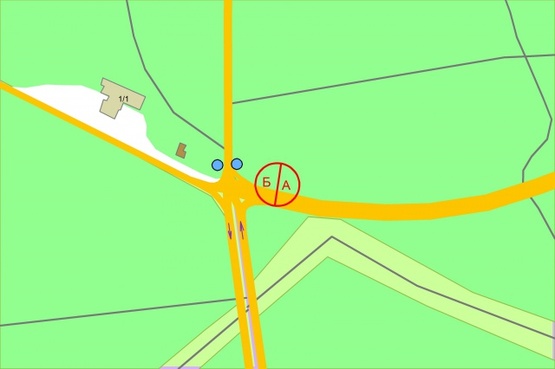 Схема рекламної площини за адресою Велика Кільцева дорога / Гостомельське шоссе / Міська вулиця (напрямок руху до Оболоні, ліворуч)