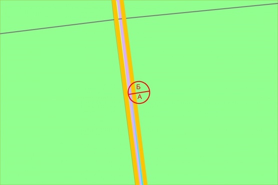 Схема рекламної площини за адресою Міська вулиця, 700 метрів від перехрестя з Гостомельським шосе, ліворуч