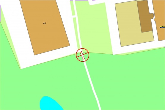 Схема рекламної площини за адресою Петра Григоренка проспект, 40 (розподілювач), навпроти "Епіцентр"