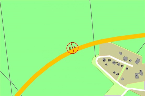 Схема рекламной плоскости по адресу Велика Кільцева дорога, за 100 метрів руху до Лісозахисна вулиця  від Гостомельського шосе, ліворуч