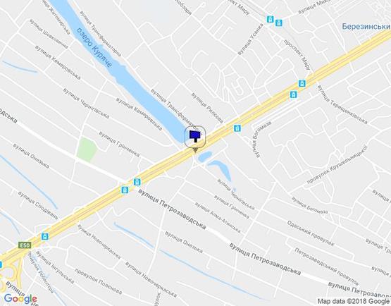 Схема рекламной плоскости по адресу Донецьке Шосе вул. Чернигівська