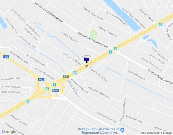 Схема рекламной плоскости по адресу Донецьке Шосе,22 -вул. Новочеркаська