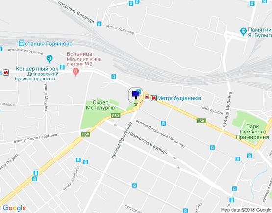 Схема рекламної площини за адресою пр. Калініна (Сегія Нігаяна), 47