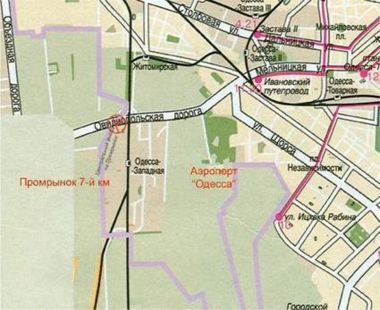 Схема рекламної площини за адресою 7-й км (въезд) А