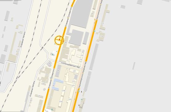 Схема рекламної площини за адресою Ат.Головатого №98 А