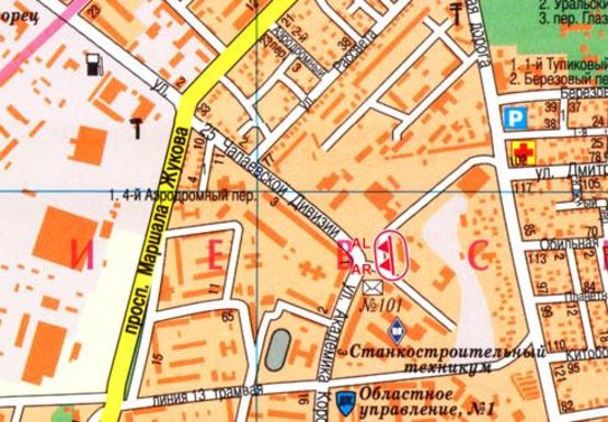 Схема рекламной плоскости по адресу 25-й Чапаевской Дивизии №2 А левая