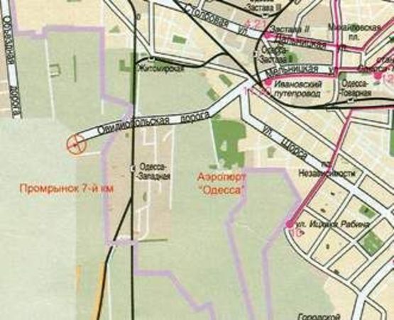 Схема рекламної площини за адресою 7-й км (развилка) А