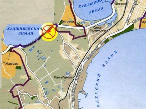 Схема рекламной плоскости по адресу Авторынок "Куяльник" стелла В