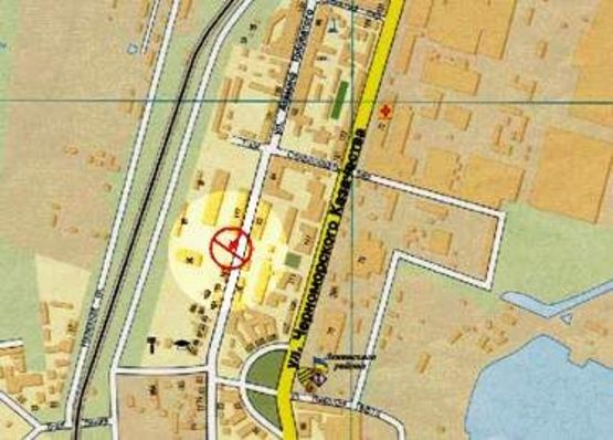 Схема рекламної площини за адресою Ат. Головатого №109 А