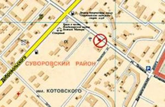 Схема рекламной плоскости по адресу Бочарова №41 А