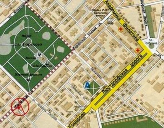 Схема рекламної площини за адресою Варненская №11 А