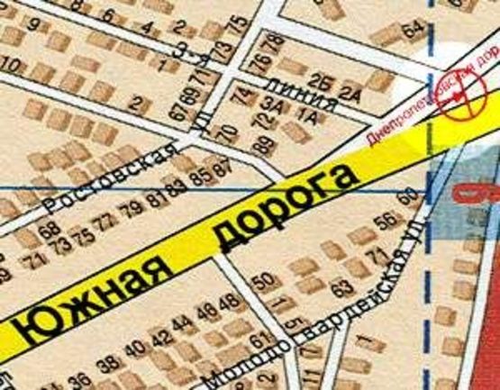 Схема рекламной плоскости по адресу Днепропетровская дорога остановка Крыжановка А