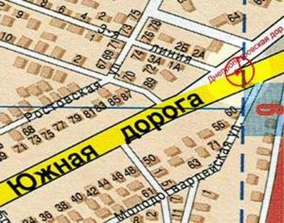 Схема рекламної площини за адресою Днепропетровская дорога перкрёсток Крыжановка А