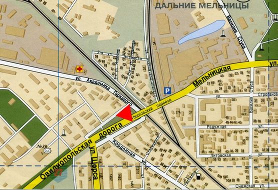 Схема рекламной плоскости по адресу Ивановский мост А