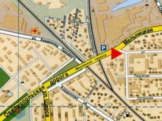 Схема рекламной плоскости по адресу Ивановский мост Овидиопольская дорога В