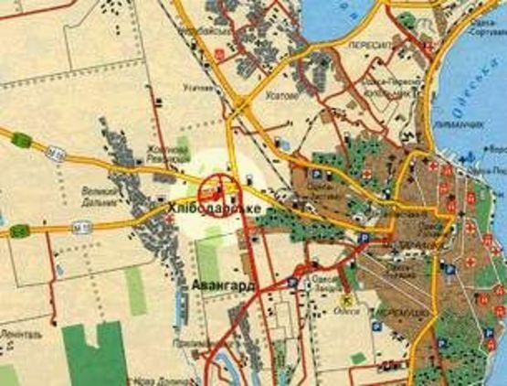 Схема рекламної площини за адресою Измаильское шоссе А