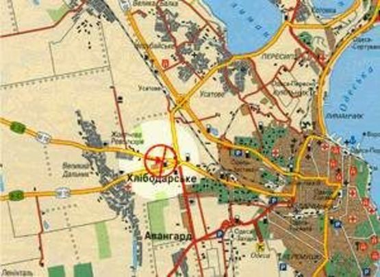 Схема рекламної площини за адресою Кишиневское шоссе А