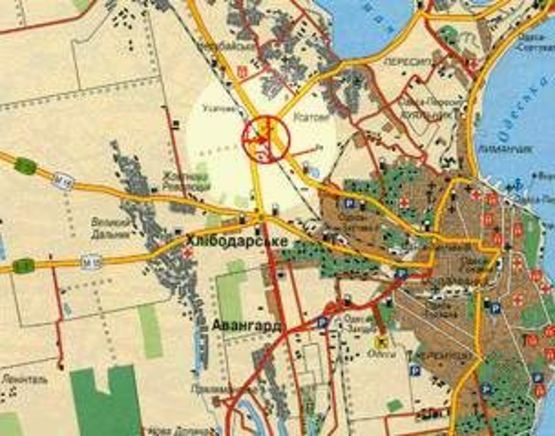 Схема рекламної площини за адресою Клеверный мост №2 А