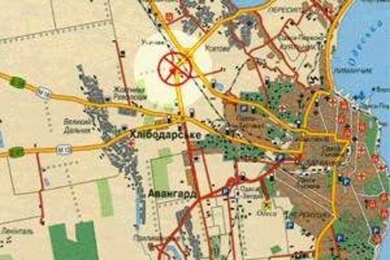 Схема рекламной плоскости по адресу Клеверный мост два столба №1 А