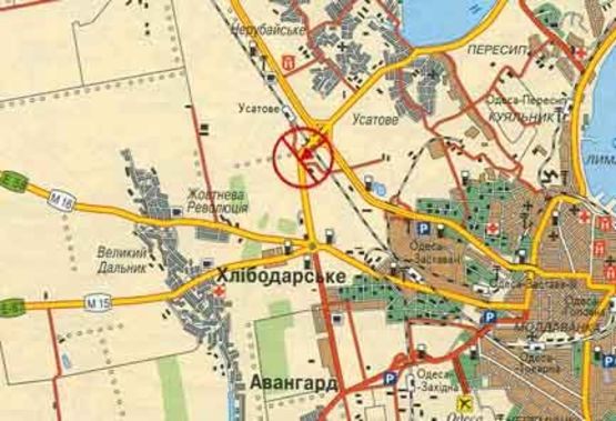 Схема рекламної площини за адресою Клеверный мост два столба №1 В