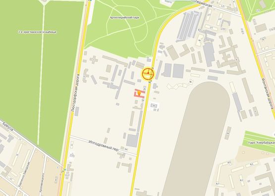 Схема рекламної площини за адресою Краснова №2в А