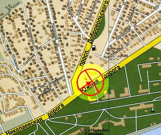 Схема рекламної площини за адресою Крыжановка №2 В